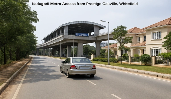 Featured Image of Kadugodi Metro Access from Prestige Oakville, Whitefield